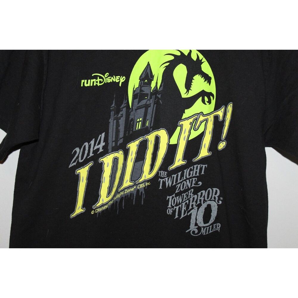 Champion Run Disney 2014 I DID IT Twilight Zone Tower of Terror T-shirt Medium - Picture 13 of 15